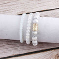 Natural Stone Mala Beads Amazon Stone Stacked Stretch Essential Oil