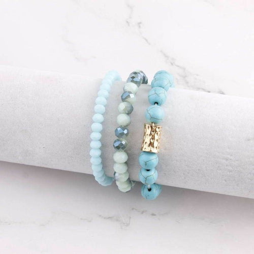Natural Stone Mala Beads Amazon Stone Stacked Stretch Essential Oil