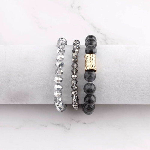 Natural Stone Mala Beads Amazon Stone Stacked Stretch Essential Oil